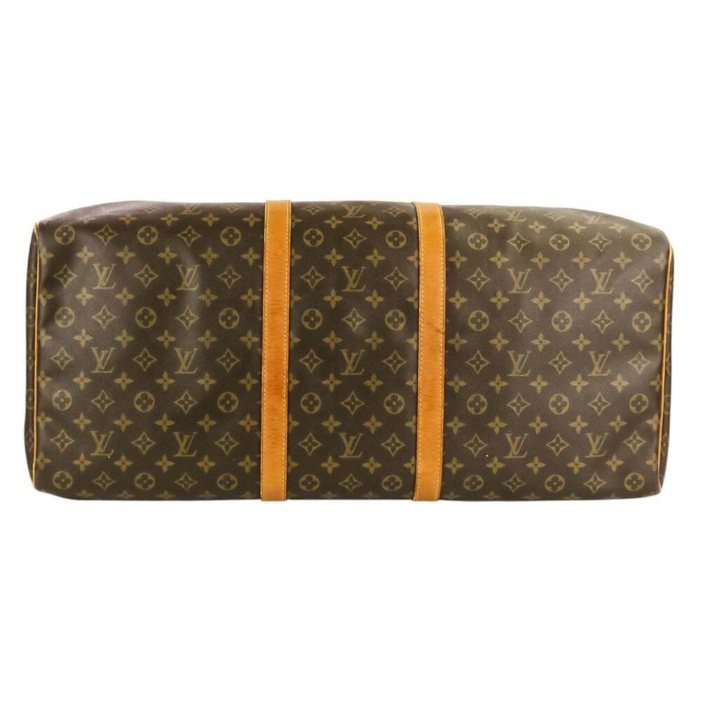 LOUIS VUITTON Authentic Brown Monogram Keepall 60 Boston Bag - Picture 4 of 14